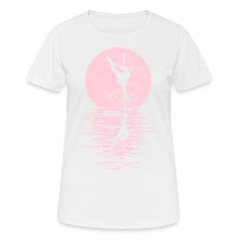 Pole Dance Dancer, Pole Dance, Pole Dancing - T-shirt respirant Femme - blanc - Devant - AI Model Female 172 dark (172cm)