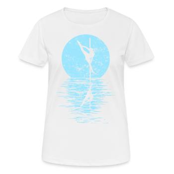 Pole Dance Dancer, Pole Dance, Pole Dancing - T-shirt respirant Femme - blanc - Devant - AI Model Female 172 dark (172cm)