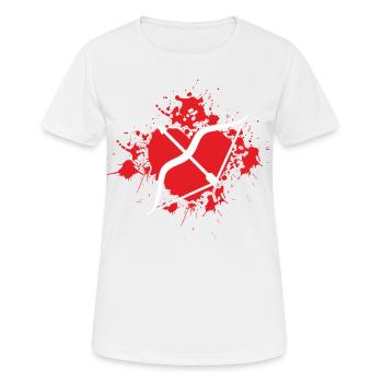 Bogensport Bogenschütze Bogenschießen Pfeil Bogen - Frauen T-Shirt atmungsaktiv - Weiß - Vorne - AI Model Female 172 dark (172cm)