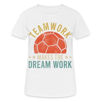 Handball Handballer Team Club Verein Fan Trainer - Frauen T-Shirt atmungsaktiv - Weiß - Vorne - AI Model Female 172 dark (172cm)