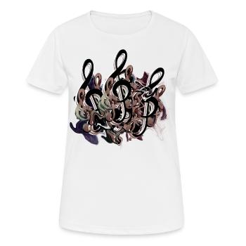 Clef - Women's Breathable T-Shirt - white - Front - AI Model Female 172 dark (172cm)