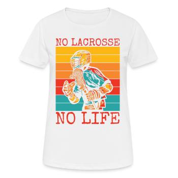 Lacrosse LAX Club Team Spieler Trainer Fans Coach - Frauen T-Shirt atmungsaktiv - Weiß - Vorne - AI Model Female 172 dark (172cm)
