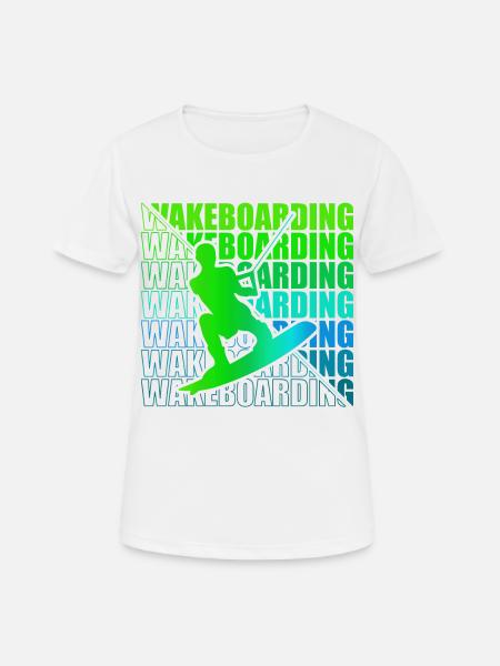 Wakeboard Wakeboarder Wakeboarding Freestyle DNA - Women's Breathable T-Shirt - white