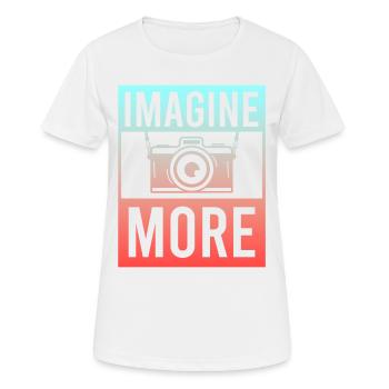 Photographie Photo Photographe Photographes! Photographes - T-shirt respirant Femme - blanc - Devant - AI Model Female 172 dark (172cm)