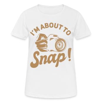 Photographie Photo Photographe Photographes! Photographes - T-shirt respirant Femme - blanc - Devant - AI Model Female 172 dark (172cm)