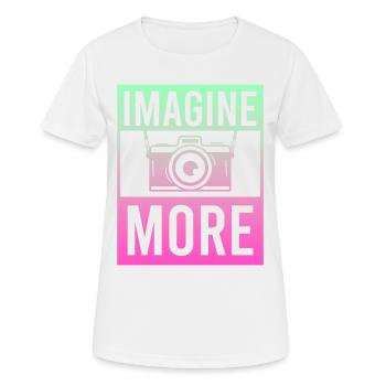 Photographie Photo Photographe Photographes! Photographes - T-shirt respirant Femme - blanc - Devant - AI Model Female 172 dark (172cm)