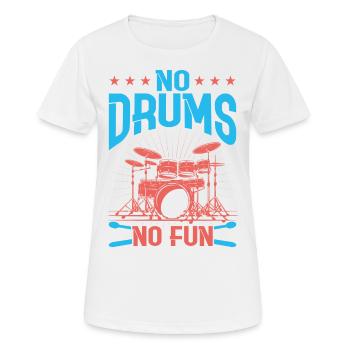 Drummers Drummers Drummers Drummers - Women's Breathable T-Shirt - white - Front - AI Model Female 172 dark (172cm)