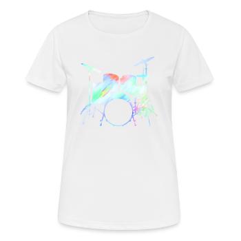Drummers Drummers Drummers Drummers - Women's Breathable T-Shirt - white - Front - AI Model Female 172 dark (172cm)