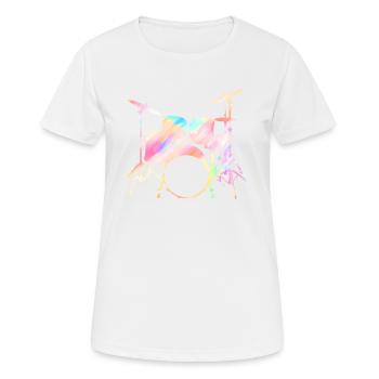 Drummers Drummers Drummers Drummers - Women's Breathable T-Shirt - white - Front - AI Model Female 172 dark (172cm)