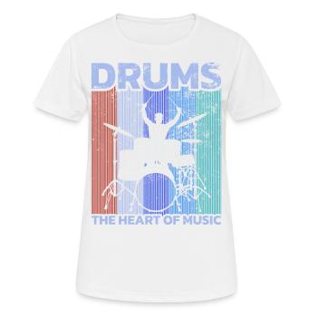 Drummers Drummers Drummers Drummers - Women's Breathable T-Shirt - white - Front - AI Model Female 172 dark (172cm)