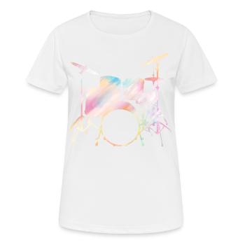 Drummers Drummers Drummers Drummers - Women's Breathable T-Shirt - white - Front - AI Model Female 172 dark (172cm)