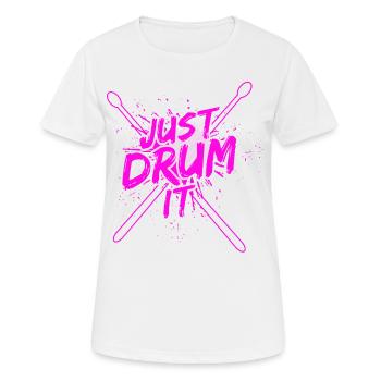 Drummers Drummers Drummers Drummers - Women's Breathable T-Shirt - white - Front - AI Model Female 172 dark (172cm)