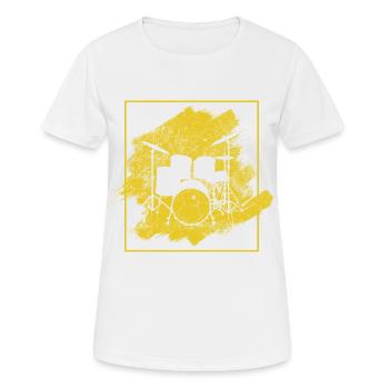 Drummers Drummers Drummers Drummers - Women's Breathable T-Shirt - white - Front - AI Model Female 172 dark (172cm)