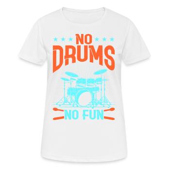 Drummers Drummers Drummers Drummers - Women's Breathable T-Shirt - white - Front - AI Model Female 172 dark (172cm)