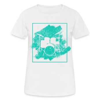 Drummers Drummers Drummers Drummers - Women's Breathable T-Shirt - white - Front - AI Model Female 172 dark (172cm)