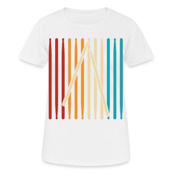 Drummers Drummers Drummers Drummers - Women's Breathable T-Shirt - white - Front - AI Model Female 172 dark (172cm)
