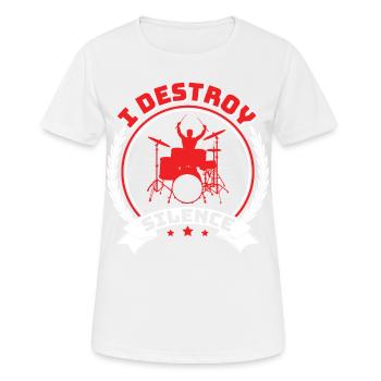 Drummers Drummers Drummers Drummers - Women's Breathable T-Shirt - white - Front - AI Model Female 172 dark (172cm)