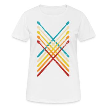 Drummers Drummers Drummers Drummers - Women's Breathable T-Shirt - white - Front - AI Model Female 172 dark (172cm)
