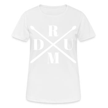 Drummers Drummers Drummers Drummers - Women's Breathable T-Shirt - white - Front - AI Model Female 172 dark (172cm)
