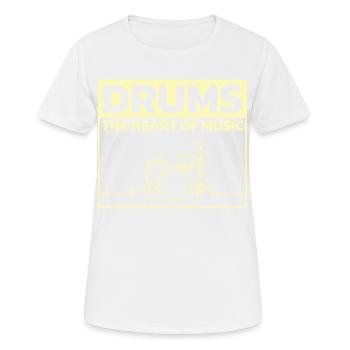 Drummers Drummers Drummers Drummers - Women's Breathable T-Shirt - white - Front - AI Model Female 172 dark (172cm)