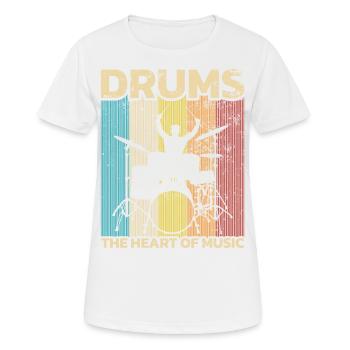 Drummers Drummers Drummers Drummers - Women's Breathable T-Shirt - white - Front - AI Model Female 172 dark (172cm)