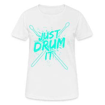 Drummers Drummers Drummers Drummers - Women's Breathable T-Shirt - white - Front - AI Model Female 172 dark (172cm)
