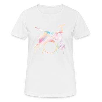 Drummers Drummers Drummers Drummers - Women's Breathable T-Shirt - white - Front - AI Model Female 172 dark (172cm)
