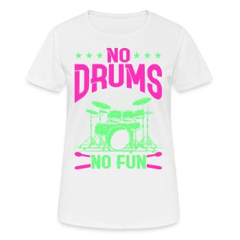 Drummers Drummers Drummers Drummers - Women's Breathable T-Shirt - white - Front - AI Model Female 172 dark (172cm)