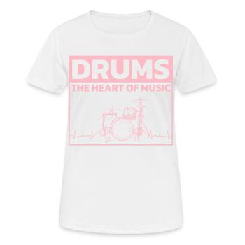 Drummers Drummers Drummers Drummers - Women's Breathable T-Shirt - white - Front - AI Model Female 172 dark (172cm)