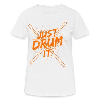 Drummers Drummers Drummers Drummers - Women's Breathable T-Shirt - white - Front - AI Model Female 172 dark (172cm)