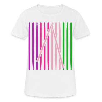 Drummers Drummers Drummers Drummers - Women's Breathable T-Shirt - white - Front - AI Model Female 172 dark (172cm)