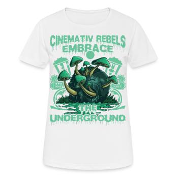Underground Film, Independent Cinema, Horror - Frauen T-Shirt atmungsaktiv - Weiß - Vorne - AI Model Female 172 dark (172cm)