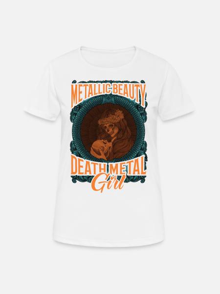 Goth Rock Satan Girl Woman Festivals Death Metal - Frauen T-Shirt atmungsaktiv - Weiß