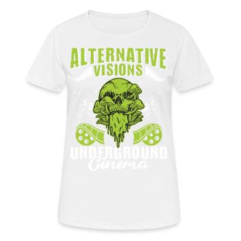 Underground Film, Independent Cinema, Horror - Frauen T-Shirt atmungsaktiv - Weiß - Vorne - AI Model Female 172 dark (172cm)