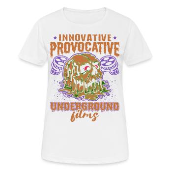Underground Film, Independent Cinema, Horror - Frauen T-Shirt atmungsaktiv - Weiß - Vorne - AI Model Female 172 dark (172cm)