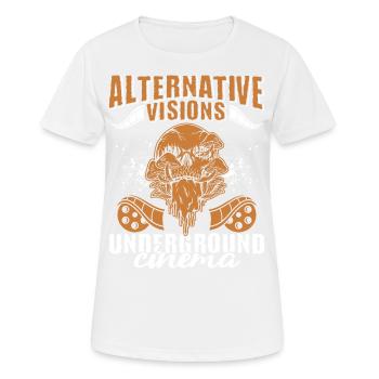 Underground Film, Independent Cinema, Horror - Frauen T-Shirt atmungsaktiv - Weiß - Vorne - AI Model Female 172 dark (172cm)