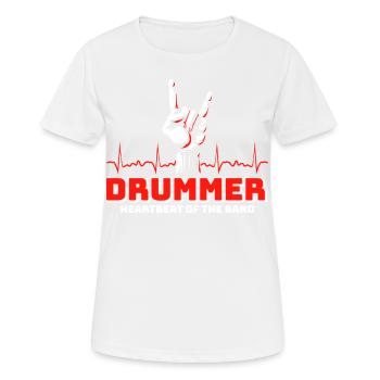 Drummers Drummers Drummers Drummers - Women's Breathable T-Shirt - white - Front - AI Model Female 172 dark (172cm)