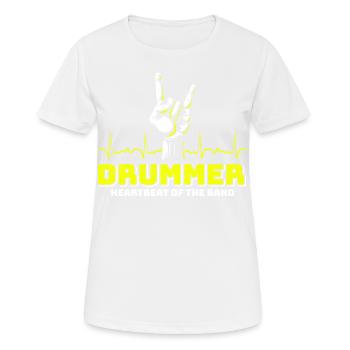 Drummers Drummers Drummers Drummers - Women's Breathable T-Shirt - white - Front - AI Model Female 172 dark (172cm)