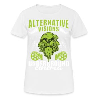 Film underground, Cinéma indépendant, Horreur - T-shirt respirant Femme - blanc - Devant - AI Model Female 172 dark (172cm)