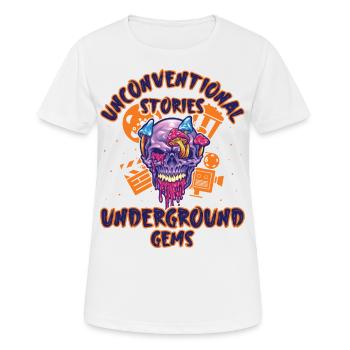 Underground Film, Independent Cinema, Horror - Frauen T-Shirt atmungsaktiv - Weiß - Vorne - AI Model Female 172 dark (172cm)