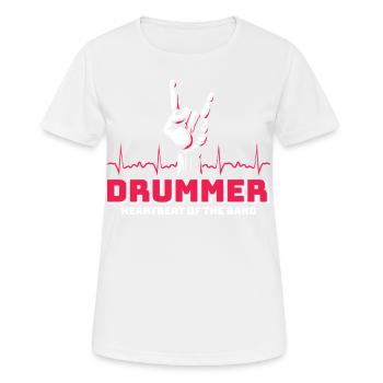 Drummers Drummers Drummers Drummers - Women's Breathable T-Shirt - white - Front - AI Model Female 172 dark (172cm)