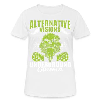 Film underground, Cinéma indépendant, Horreur - T-shirt respirant Femme - blanc - Devant - AI Model Female 172 dark (172cm)