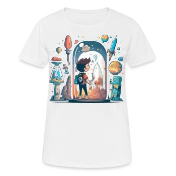 Beauté botanique : merveilles végétales - T-shirt respirant Femme - blanc - Devant - AI Model Female 172 dark (172cm)