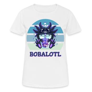 Boba Bubble Tea Axolotl Bobalotl - Women's Breathable T-Shirt - white - Front - AI Model Female 172 dark (172cm)