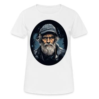 Alter Fischer - Frauen T-Shirt atmungsaktiv - Weiß - Vorne - AI Model Female 172 dark (172cm)