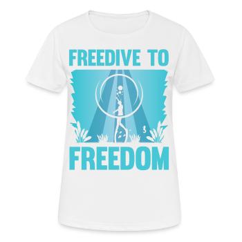 Plongée, Apnée Plongée, Apnée No Limit Apnée Apnée - T-shirt respirant Femme - blanc - Devant - AI Model Female 172 dark (172cm)