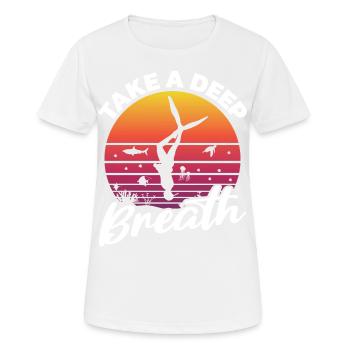 Plongée, Apnée Plongée, Apnée No Limit Apnée Apnée - T-shirt respirant Femme - blanc - Devant - AI Model Female 172 dark (172cm)