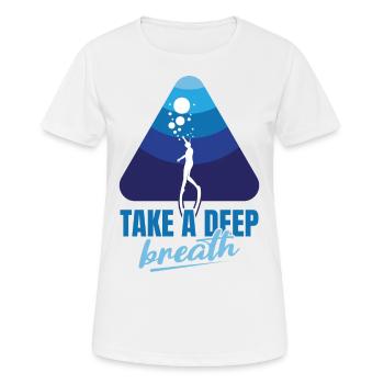 Plongée, Apnée Plongée, Apnée No Limit Apnée Apnée - T-shirt respirant Femme - blanc - Devant - AI Model Female 172 dark (172cm)