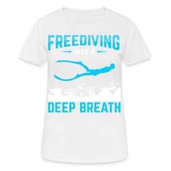 Plongée, Apnée Plongée, Apnée No Limit Apnée Apnée - T-shirt respirant Femme - blanc - Devant - AI Model Female 172 dark (172cm)