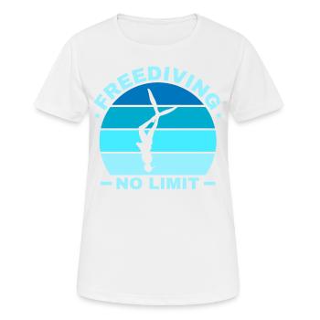 Plongée, Apnée Plongée, Apnée No Limit Apnée Apnée - T-shirt respirant Femme - blanc - Devant - AI Model Female 172 dark (172cm)